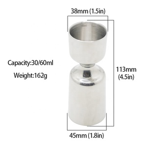 Tazas Medidoras de Vino Nuobaichen Metropolitan con Buen Agarre, Acero Inoxidable, Ecológicas y Duraderas Líneas de Escala de Medición de 20/30 ml de Capacidad - Product Image 6