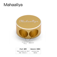 Mahaaliya Double Hole 4mm 5mm 6mm AC Output Earphone Splitter Slider Connector Baru