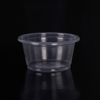 Conteneur à sauce Sowingroup de 2 oz, jetable, pour emporter, gobelet à sauce, plastique PP, gobelet portionné avec couvercle en PET