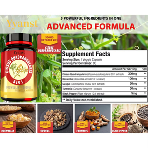 Cápsulas de Cissus Quadrangularis de Marca Privada, Apoyan la Salud de las Articulaciones, Apoyan el Control del Peso, Refuerzan el Sistema Inmunitario - Product Image 2