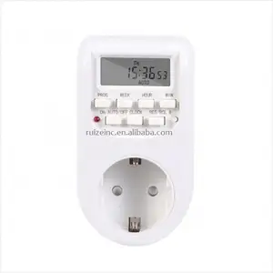 Digital Timer Switch Energy Saving Adjustable Programmable Setting of Clock/ On/ Off Time EU /US/ UK Plug Kitchen Timer Socket