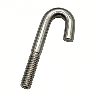สลักเกลียวตะขอรูปตัว <span class=keywords><strong>J</strong></span> เหล็กกล้าไร้สนิมความแข็งแรงสูง สำหรับงานก่อสร้างและยึดเครื่องจักร - Product Image 3