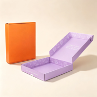 Boîtes en carton ondulé personnalisées avec logo, directement de l'usine, emballages pour cheveux, boîtes de luxe à faible MOQ, emballages en carton kraft pour boutique en ligne