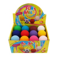 Precio de fábrica de la gran oferta de 60mm bolas de juguete Mini de caucho huecos rebote pelota de raqueta