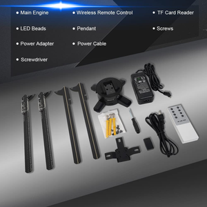 Ventilateur de publicité LED holographique 3D 52cm 65cm 70cm 100cm Ventilateur LED 3D Projecteur d'hologramme 3D Ventilateur de publicité d'affichage - Product Image 4