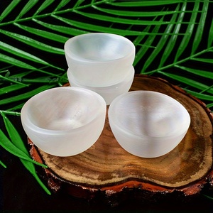 Cuencos Decorativos Redondos de Cristal de Cuarzo Selenita Natural al por Mayor - Product Image 3