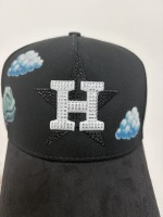 Cappello Trucker con Strass e Lettera H Ricamata in 3D, Stampa Sublimatica a Stella, Cappellino da Baseball Snapback per Uomo, Vendita all'Ingrosso