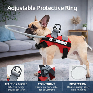 Giubbotto di Salvataggio per Cani Impermeabile ad Alta Galleggiabilità, Gilet da Nuoto Riflettente con Maniglia di Soccorso, Regolabile e Resistente - Product Image 1