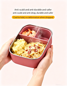 Boîte à lunch rectangulaire en acier inoxydable sans BPA, avec compartiments amovibles en silicone, capacité 1200 ml, design moderne. - Product Image 4