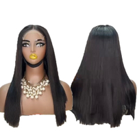 Promoción $62 Letsfly SDD Pelucas de Cabello Humano Virgen Natural Vietnamita HD 5x5 Liso Extremo con Cierre de Encaje de 10-22 Pulgadas al por Mayor