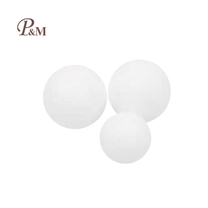 Especificaciones personalizadas P & M Moldeo de piezas de plástico de diferentes tamaños de alta precisión Bola de plástico blanca - Product Image 1