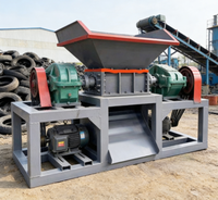 Broyeur de pneus usagés robuste avec système PLC pour le recyclage du caoutchouc