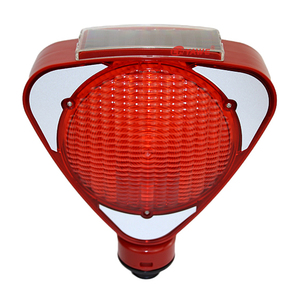 Tùy Chỉnh Màu Đỏ Tam Giác Đèn Flash An Toàn Giao Thông Ánh Sáng Mới Đến Năng Lượng Mặt Trời Powered Nhựa Cảnh Báo Đường Cho Đường Giao Thông Sử Dụng - Product Image 1