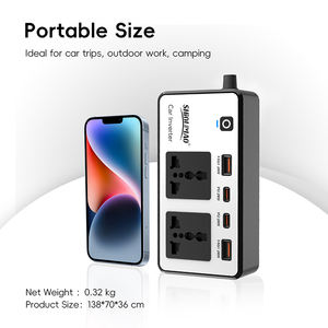 Invertitore di potenza da campeggio per esterni 200W 12V presa 220V universale PD caricatore rapido UsB adattatore per auto <span class=keywords><strong>Inverter</strong></span> - Product Image 6