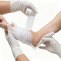 Attelle jetable en polyester, bande de plâtre orthopédique, consommable médical synthétique en fibre de verre activée par l'eau pour le soutien des fractures