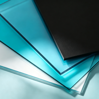 Plaque solide en polycarbonate transparent anti-impact et résistante aux UV pour carport, serre et toiture