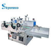 Machine d'étiquetage automatique de bouteilles rondes de bureau pour bouteilles en plastique, en verre, en conserve, de vin, de boissons, de cosmétiques, de bouteilles plates