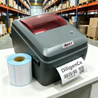 Printer Thermal POS Murah DiligenCe Android USB LAN BT/WiFi Interface A6 untuk Label Pengiriman Waybill Barcode 4X6 110mm Stok Tersedia