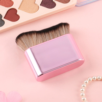 Personnalisable grande vague rangée unique fond de teint brosse basique correcteur rapide maquillage qualité outils faciaux personnalisé Logo poignée