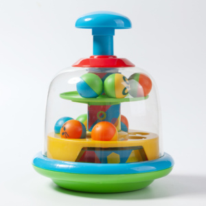 Giocattolo Educativo Montessori per Bambini in Età Prescolare, Palla Girevole da Pressare <span class=keywords><strong>e</strong></span> Girevole, Gioco Sensoriale per lo Sviluppo della Motricità Fine - Product Image 4