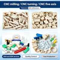 Componenti in Plastica di Precisione Personalizzati CNC PA6 MC Nylon PTFE POM UHMWPE Polietilene Slider OEM ODM Lavorazione di Tornitura e Fresatura