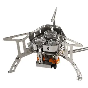 Outdoor Hiking Portable Folding Gas Stove Burner s With Piezo Ignition integrated MINI Stoves