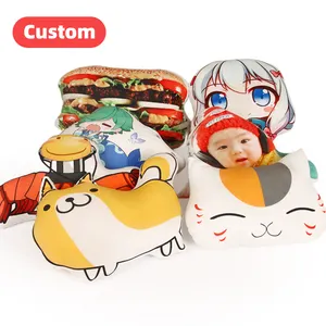 Diy Customize Pillow Gift Printed Hot 3D Cartoon Anime Designs Irregular Shaped Pillow Case Cushions Cover