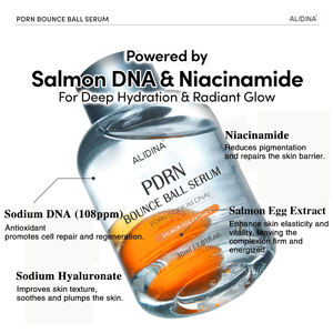 Sérum ZS Private Logo Salmon PDRN Bounce Ball pour les rougeurs et les peaux abîmées après le soin, peeling aux algues, récupération de la peau, peau de verre coréenne - Product Image 3