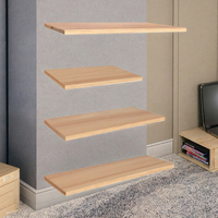 Étagères flottantes en bois à trois niveaux 30x15 40x15 50x15 cm, organisateur de bibliothèque minimaliste, décoration pour salon, chambre, bureau