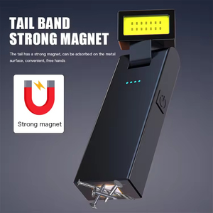 Linterna Frontal LED COB Táctica Mini Giratoria, Recargable por USB, Resistente al Agua IP54, Súper Brillante 6000K, Luz de Trabajo con Intensidad Regulable - Product Image 5