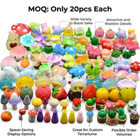Niedliche Miniatur-Harzfiguren: Wald-, Zoo-, Meer-, Ozean- und Bauernhoftiere für 3D-Zubehör, Geschenk, Knetmasse & Schleim-Set, DIY-Bastelbedarf