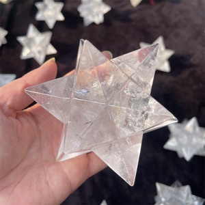 Figura de estrella Merkaba de cristal Natural tallada a mano, cuarzo transparente curativo, talla de estrella Merkaba <span class=keywords><strong>para</strong></span> Decoración - Product Image 3