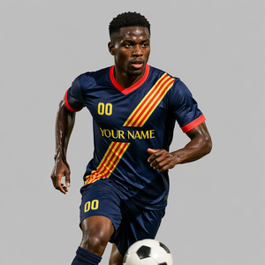 <span class=keywords><strong>Divisa</strong></span> da Calcio per Uomo Adulto, Traspirante, Estiva, 100% Poliestere, Personalizzabile con Nome e Numero, Set per Squadra, Servizio OEM - Product Image 3