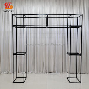 SMOOTH Customize Design Wedding Events Party Decoration Arch Black Flower <b>Stand</b> Stage <b>Backdrop</b> - Product Image 6