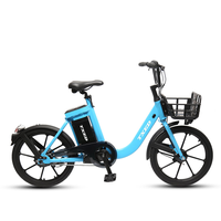 Vélo électrique de partage urbain TXED à prix de gros, personnalisable, 36V 250W, cadre en alliage, moyeu arrière, frein servo, autonomie 60 km