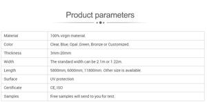 Panneaux <span class=keywords><strong>de</strong></span> toit en polycarbonate transparent, panneau en plastique pour serre - Product Image 2