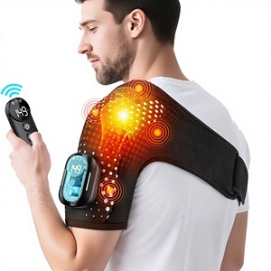 Grenzüberschreitendes Privatmodell Fernbedienung Heizung Vibration Magnetische Anziehung <span class=keywords><strong>Massage</strong></span>-Schulterpolster Schultermassagegerät - Product Image 2