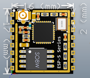 โมดูล ESP-07S ESP8266 แบบอนุกรมเป็น WiFi สำหรับอุตสาหกรรม บอร์ดไร้สายกำลังไฟต่ำ - Product Image 3
