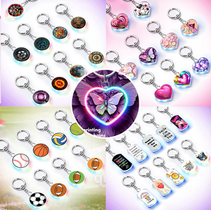 Portachiavi LED Bifacciale in PVC con Stampa UV a Colori Premium, Foto Nitide, Alta Durabilità per Uso Quotidiano, Accessori Originali - Product Image 3