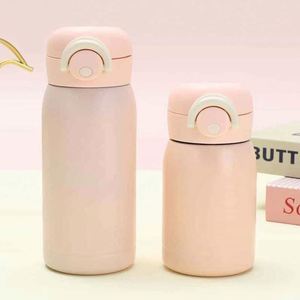 Stainless Steel Insulated Water Bottle Pop-Up Lid Portable Thermal Bottle <b>Large</b> Capacity Food Grade Travel Mug - Product Image 2