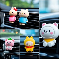 Diffuseur d'air pour voiture Jolliscents, en plastique réglable et durable, avec figurine de dessin animé, clip universel, parfum intense, aromathérapie, élimination des odeurs