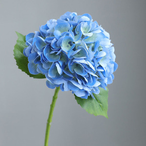 Fiore di Ortensia Artificiale Realistico di Alta Qualità 54cm <span class=keywords><strong>Blu</strong></span> Verde <span class=keywords><strong>Rosa</strong></span> per Composizioni Floreali Decorazioni Matrimoniali - Product Image 1