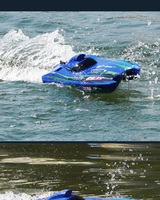 Bateau RC professionnel 88rc Tx768 à grande vitesse, moteur brushless 2,4 GHz, 30 km/h, télécommande, câble USB, prêt à l'emploi
