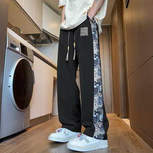 Cộng Với Kích Thước Giữa Eo Đàn Hồi Vải Theo Dõi Quần Trọng Lượng Nhẹ Loại Đóng Cửa Người Đàn Ông Của Thể Thao Giản Dị Chạy Bộ Quần - Product Image 2