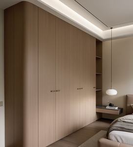 ארון בגדים רב מכר לשנת 2025 בסגנון רטרו עם גימור דמוי עץ ואפשרויות אחסון מרובות לריהוט חדר שינה - Product Image 4