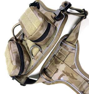 Rompi anjing Oxford bernapas reflektif, dengan bantalan, tali latihan, ransel anjing tidak lebih menarik, terbuat dari baja anti karat poliester - Product Image 5