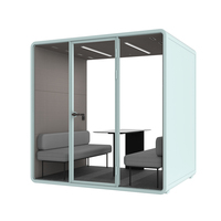 Cabine de travail insonorisée mobile pour intérieur, idéale pour réunions, bureau, ou comme cabine téléphonique/studio d'étude - À vendre