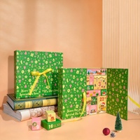 Boîte de calendrier de l'avent de luxe personnalisée de 24 jours avec tiroirs, boîte cadeau de Noël en carton vide pour l'emballage de cosmétiques de beauté