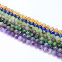 Perles semi-précieuses naturelles en pierre de cristal de guérison perles en vrac pour bracelet collier fabrication de bijoux à bricoler soi-même