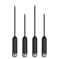 Vente en gros pour adultes : Plug urétral vibrant rechargeable 100% étanche, style œil de cheval fileté, longue longueur, jouets sexuels pour hommes gays